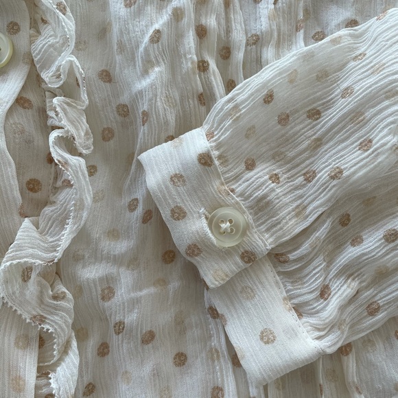 Beige sheer blouse - Picture 4 of 4